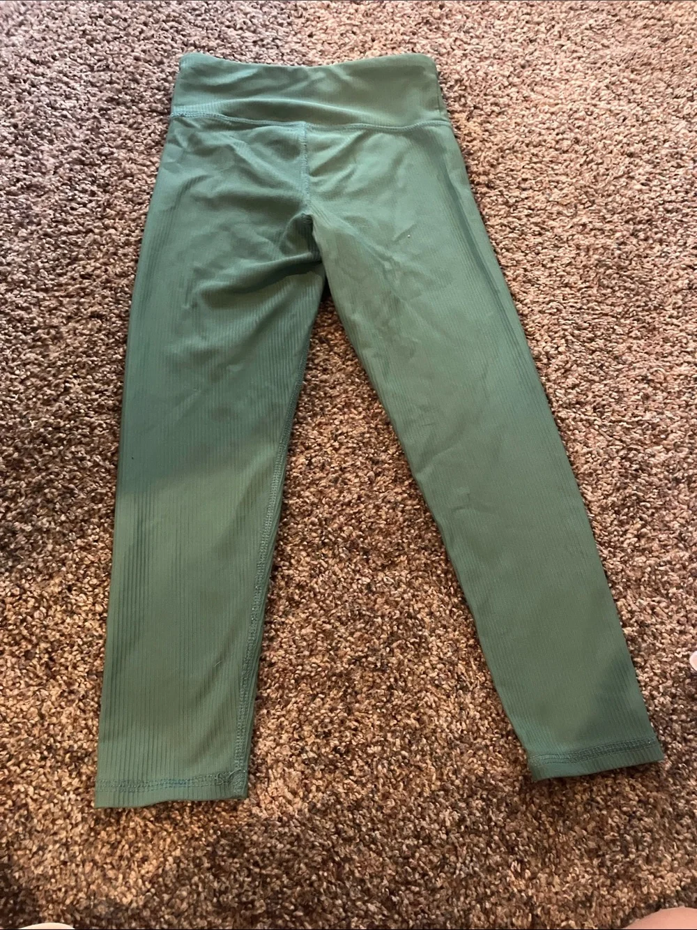 Old Navy Ribbed High-Waist Kids Leggings - Forest Green